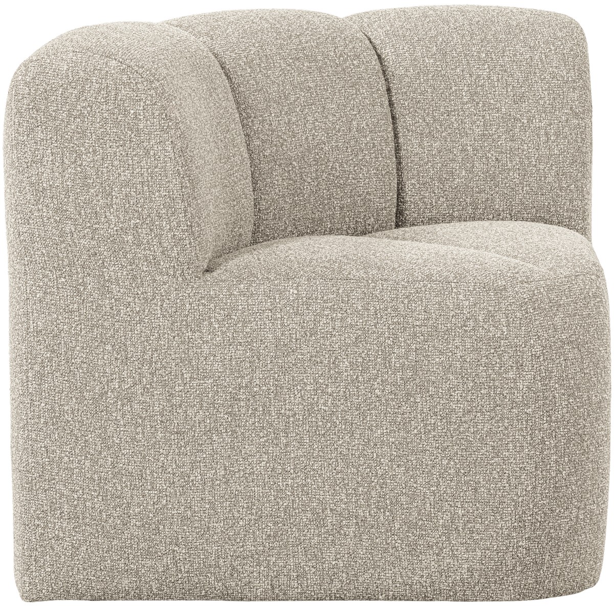 Esszimmerbank Eckbank MOJO Eck Element Bouclé beige melange