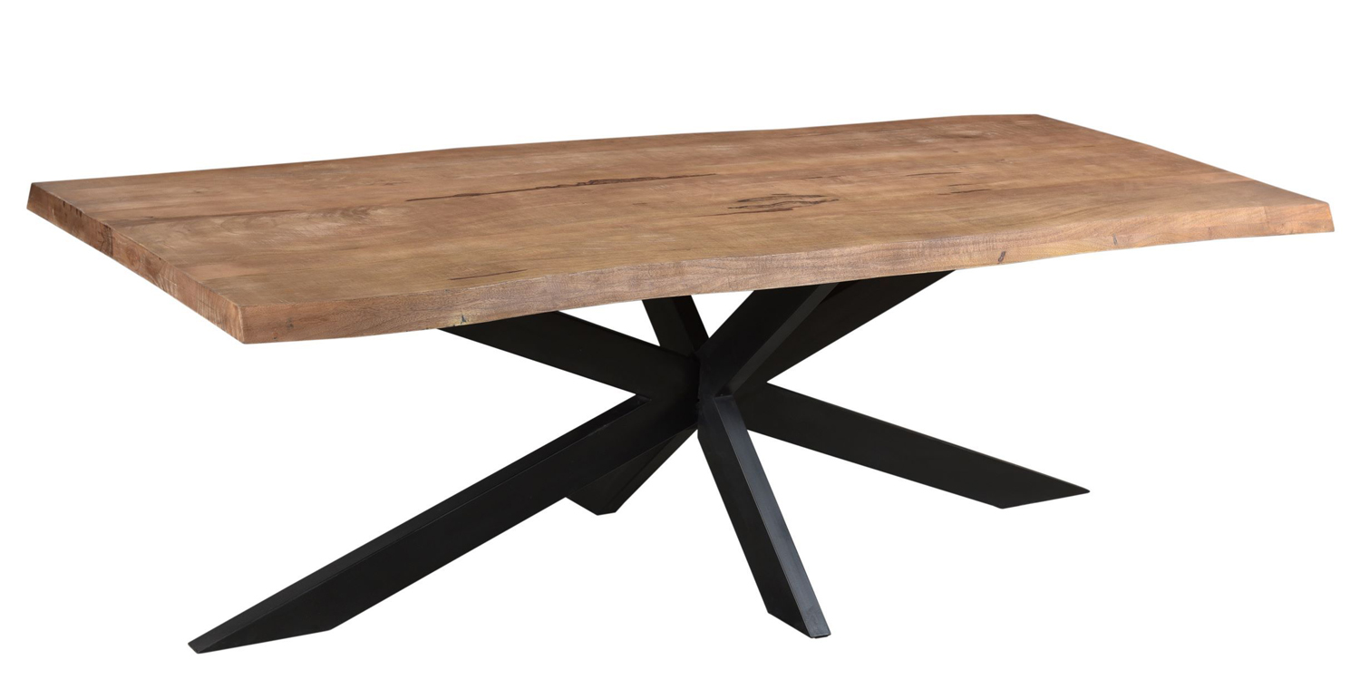 Esstisch Spider 160 x 90 cm Mangoholz Baumstamm