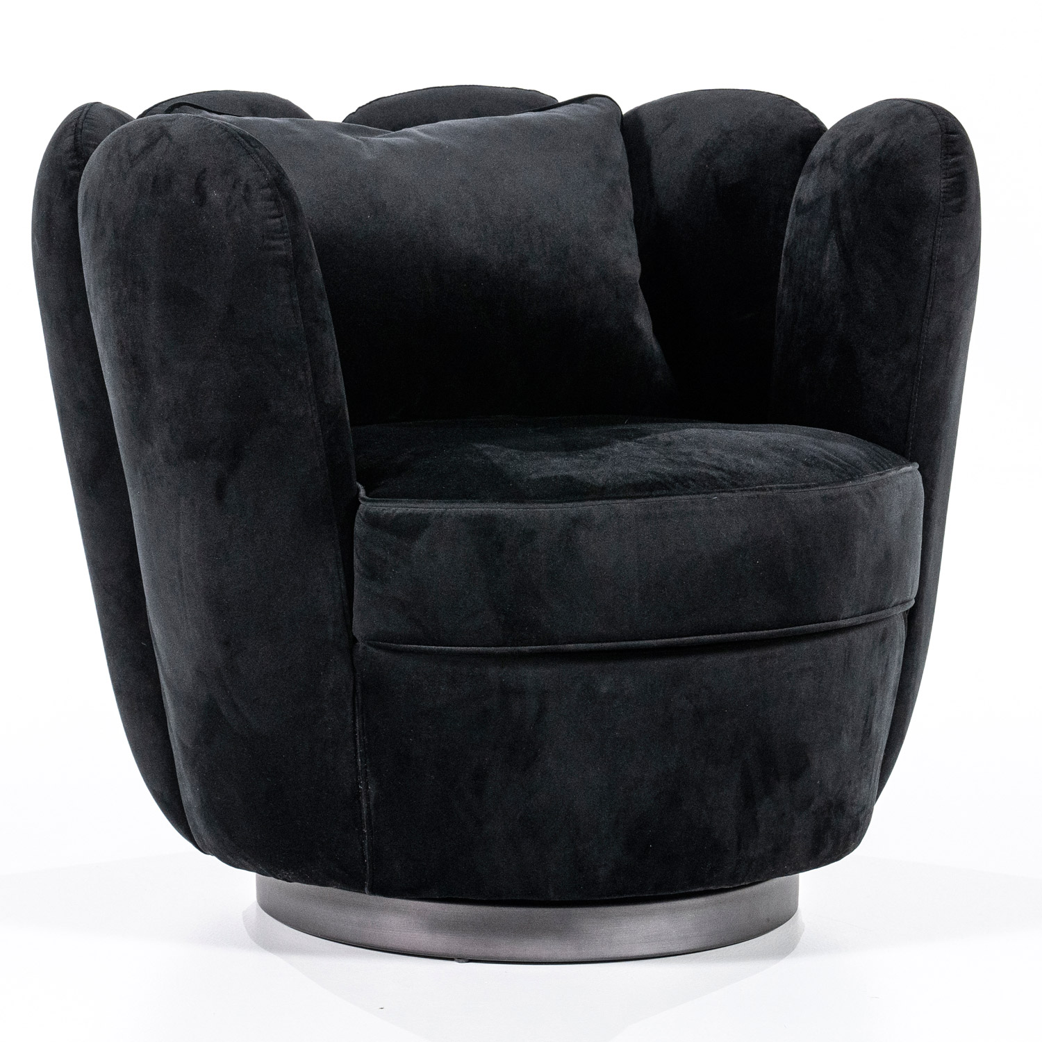 Retro Sessel Maria drehbar Samt Loungesessel