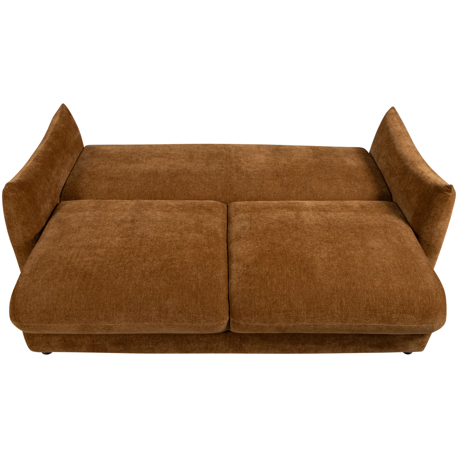 3 Sitzer Schlafsofa JONNE Chenille braun Couch Garnitur Loungesofa Couchgarnitur Sofa