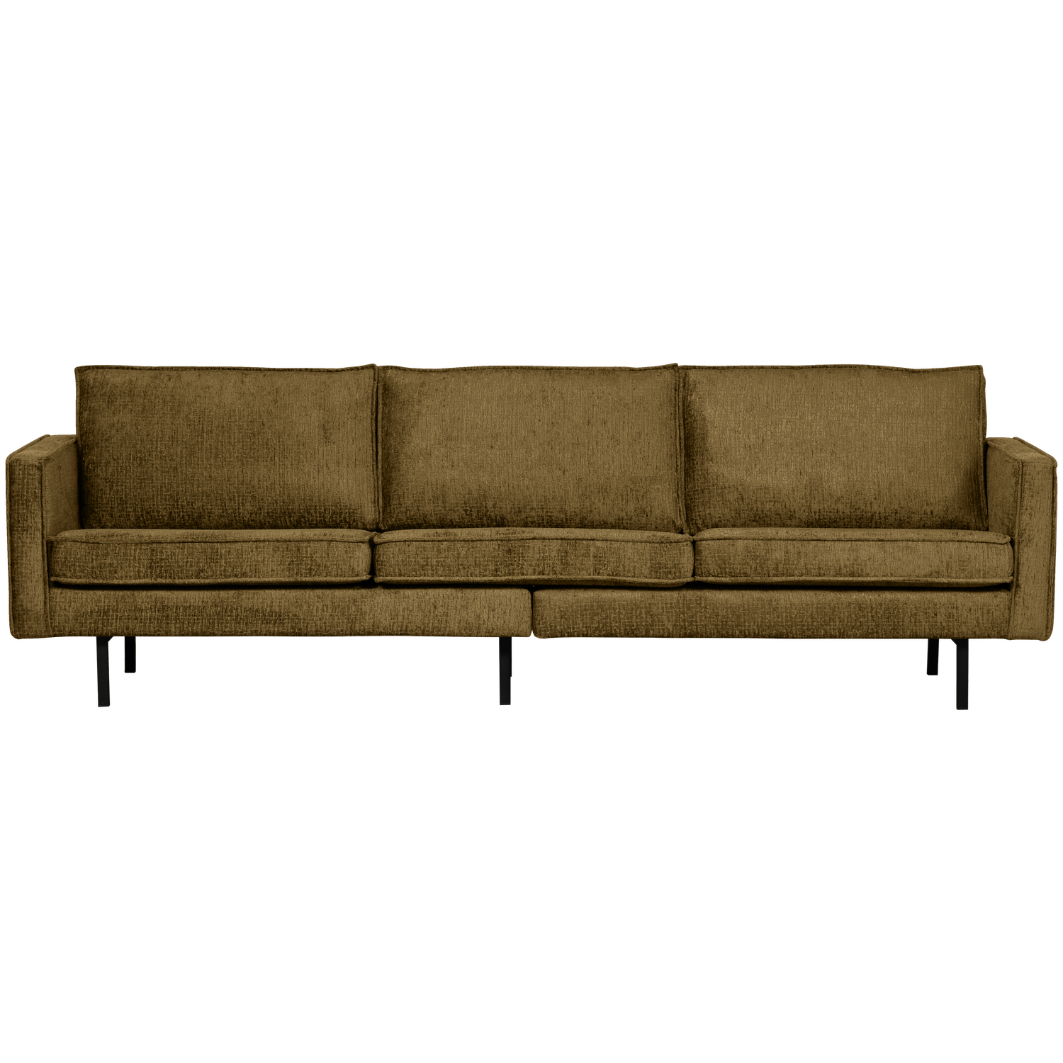 3 Sitzer Sofa RODEO Struktur Velvet Samt messingfarben