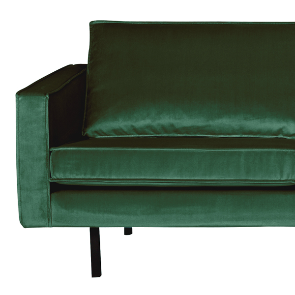 3 Sitzer Sofa Rodeo Samt waldgrün Couch Garnitur Samtsofa Couchgarnitur