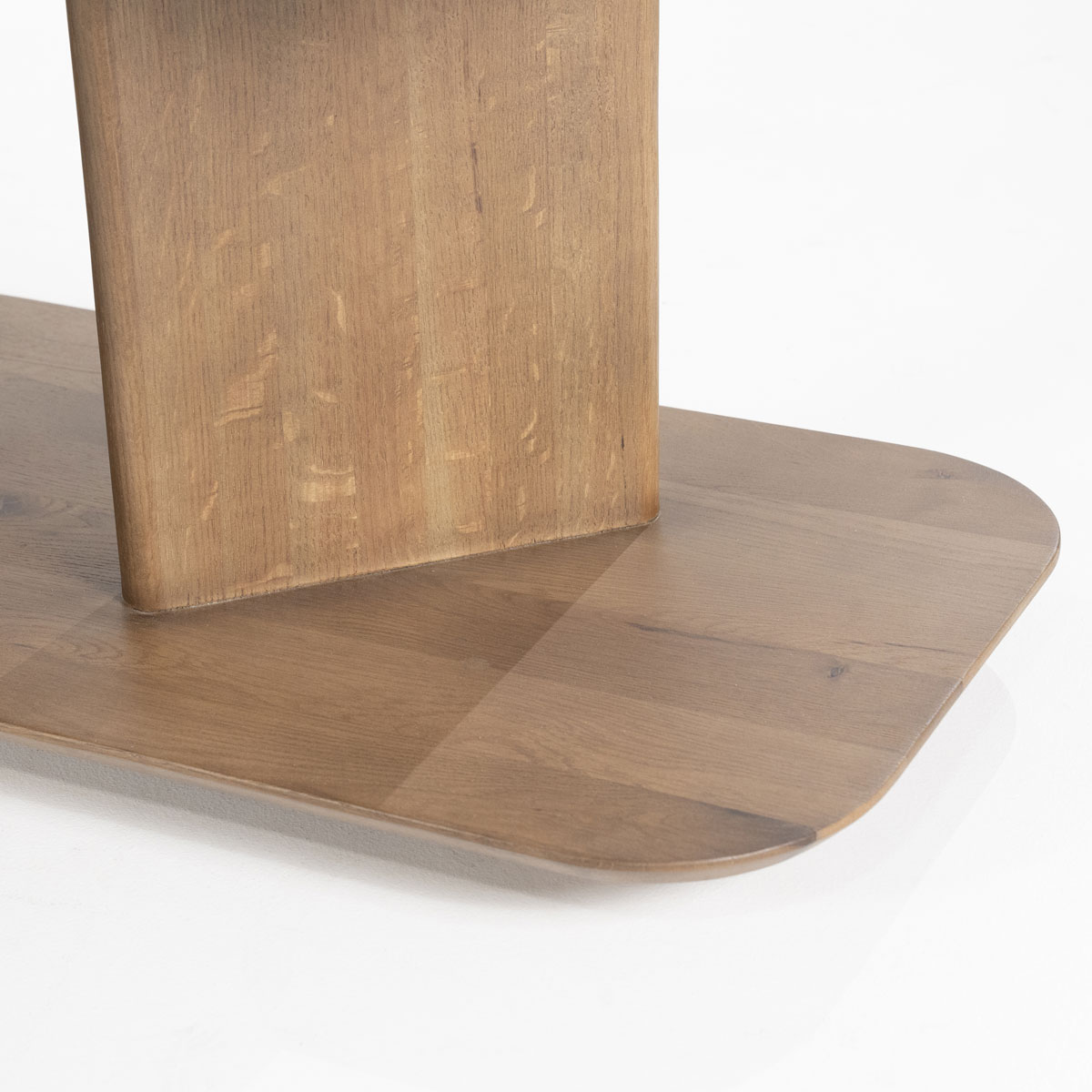 TV Möbel Lowboard Ty 180 cm offen Eiche Holz dunkelbraun