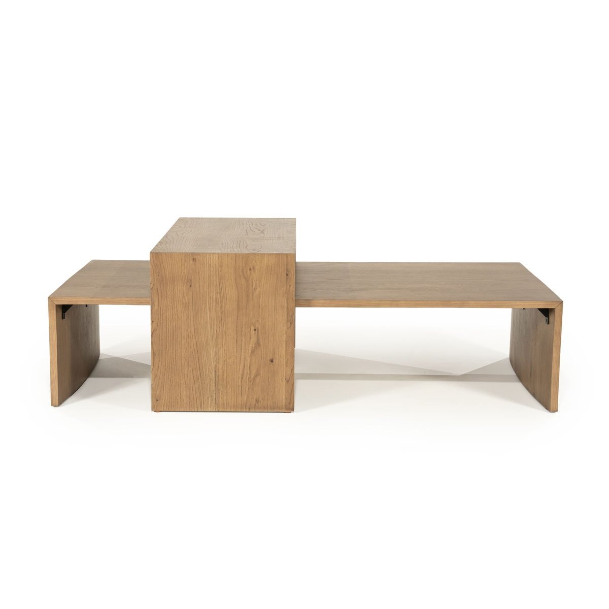 Couchtisch Set Flo Eiche braun