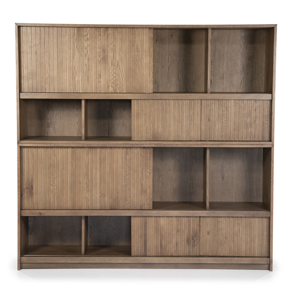 Bücherschrank MILO 180 cm Eiche braun