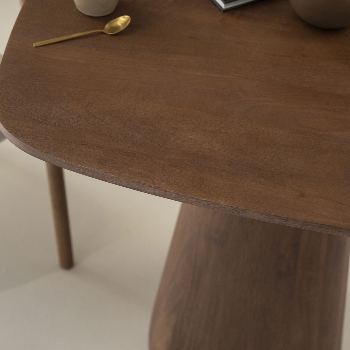 Esstisch Aron 80 x 80 cm Mangoholz massiv braun