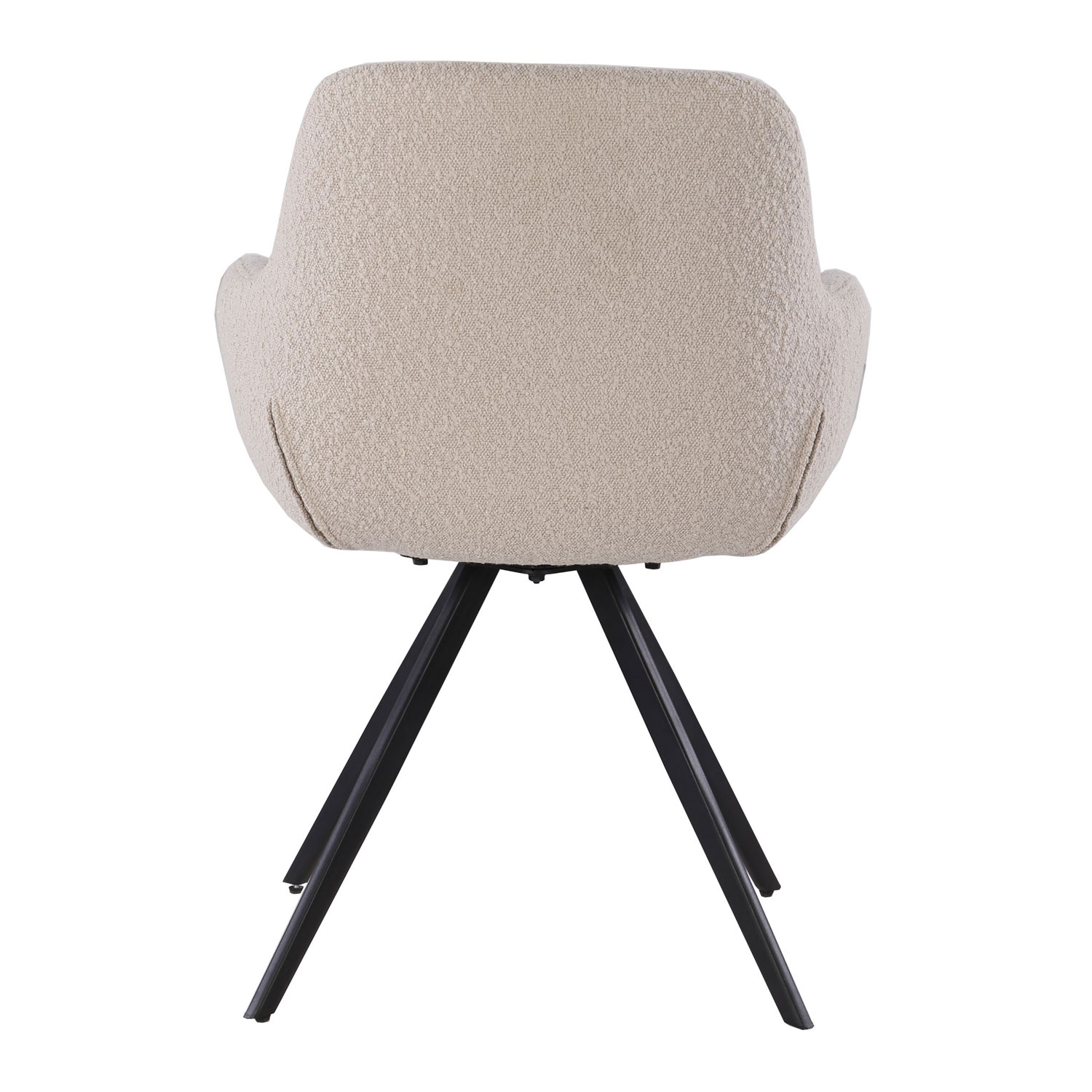 Esszimmerstuhl Doreen drehbar Boucle beige