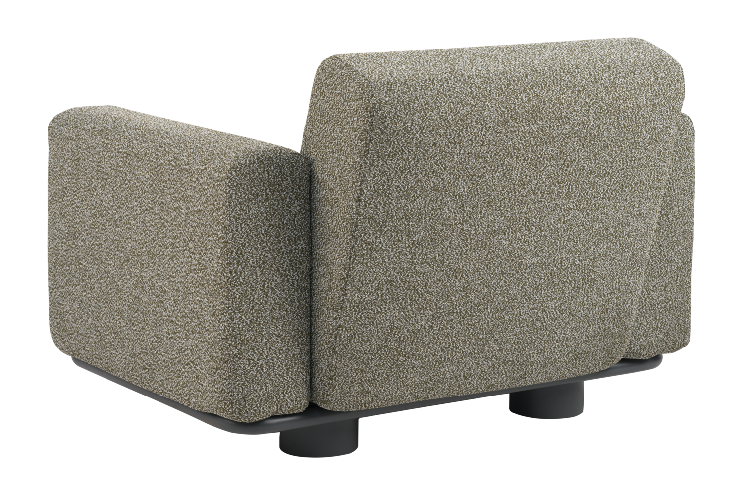 Gartensessel Lounge Sessel Teddy Stoff grün