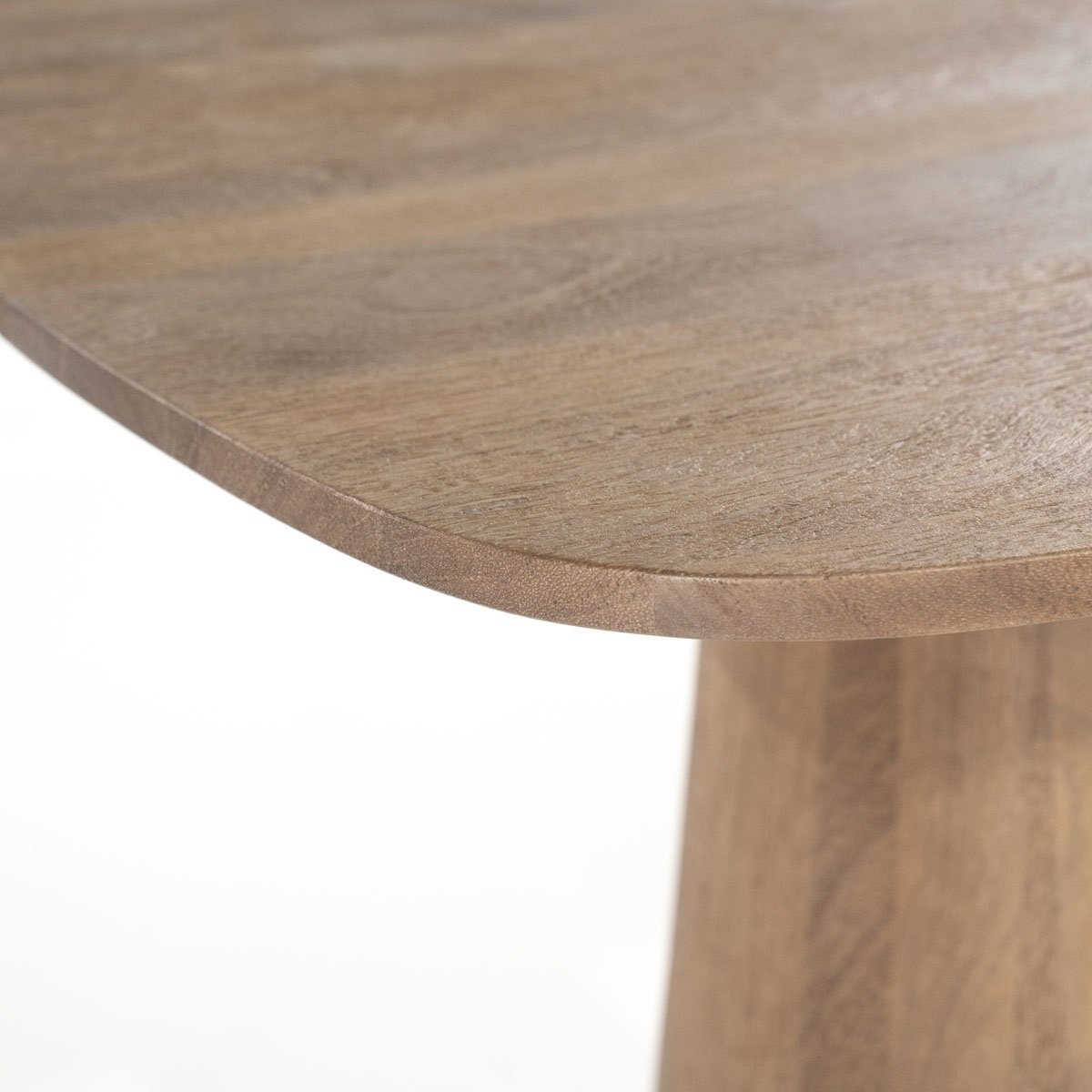 Bartisch Aron quadratisch 80 x 80 cm Mango Massivholz hellbraun