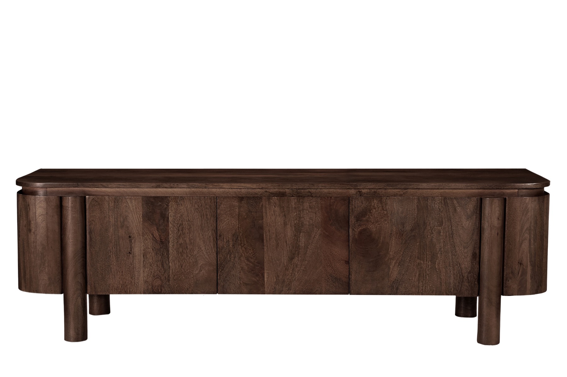 TV Möbel Lowboard Salano 170 cm Mangoholz braun Sideboard
