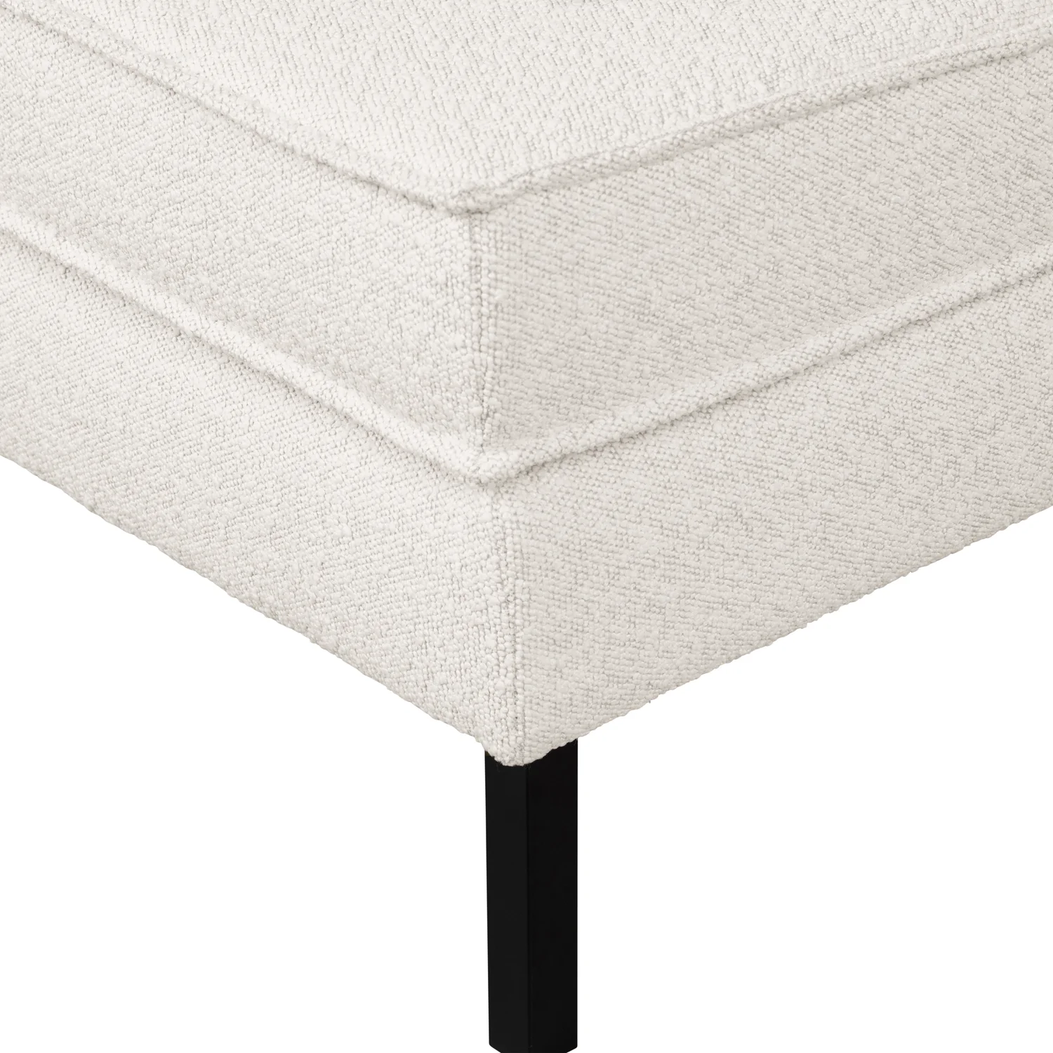 Hocker Fußhocker RODEO Bouclé Stoff natur