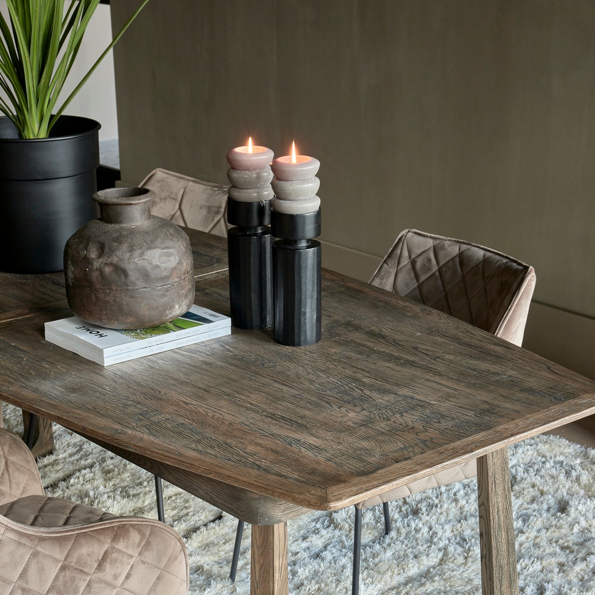 Rivièra Maison Esstisch Miller Ausziehbar 220–330 cm Eichenholz Natur