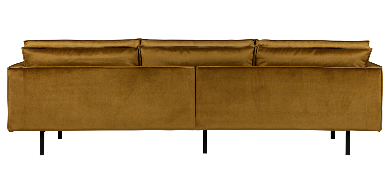 3 Sitzer Sofa RODEO Samt honig gelb