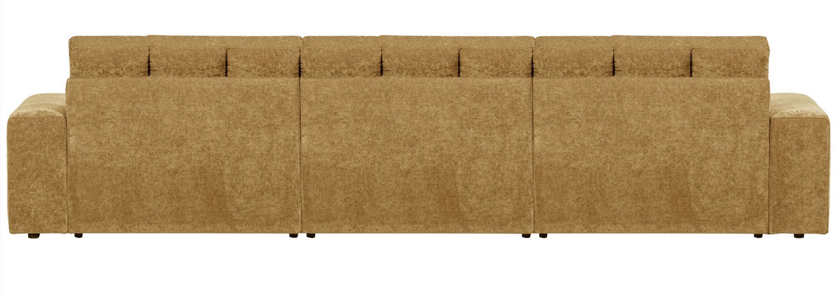 woood 3 Sitzer Sofa SECOND DATE Webstoff vintage gold
