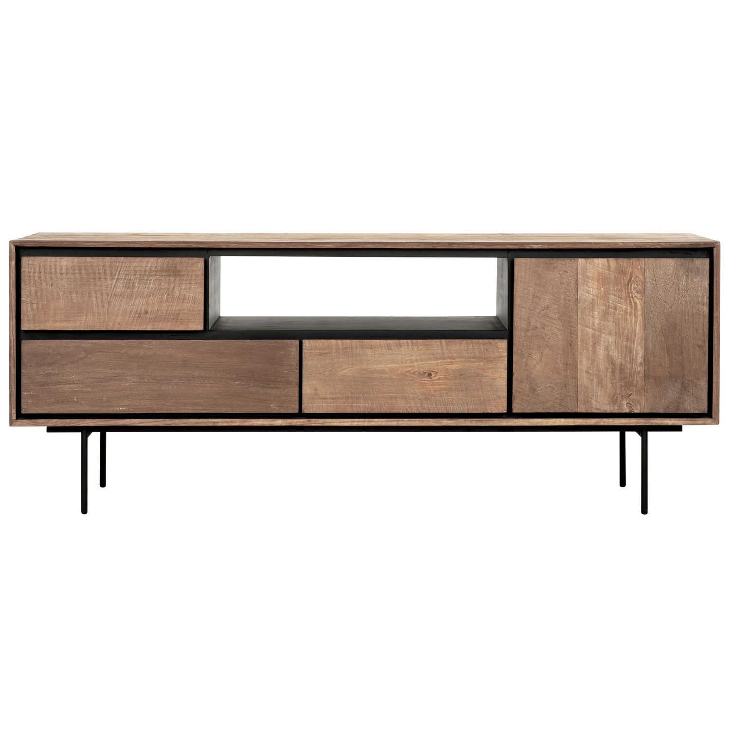 TV Möbel Lowboard Metropole 155 cm recyceltes Teakholz