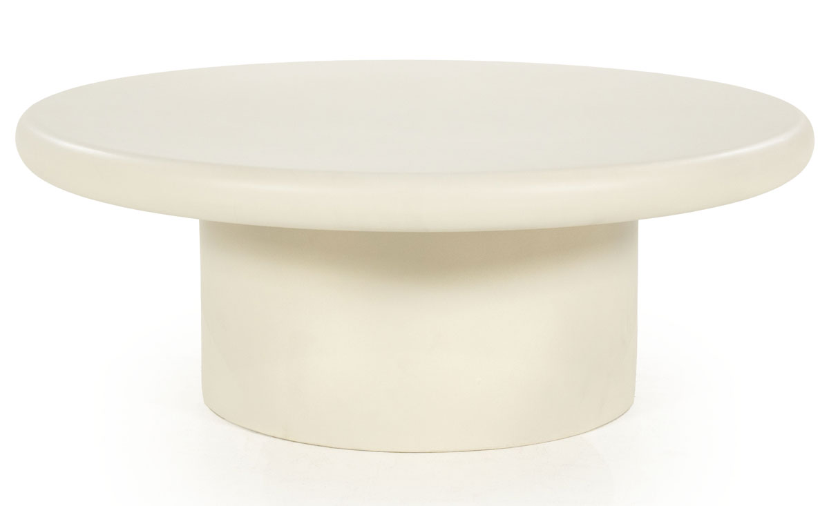 Couchtisch Jade rund Ø 80 cm beige  