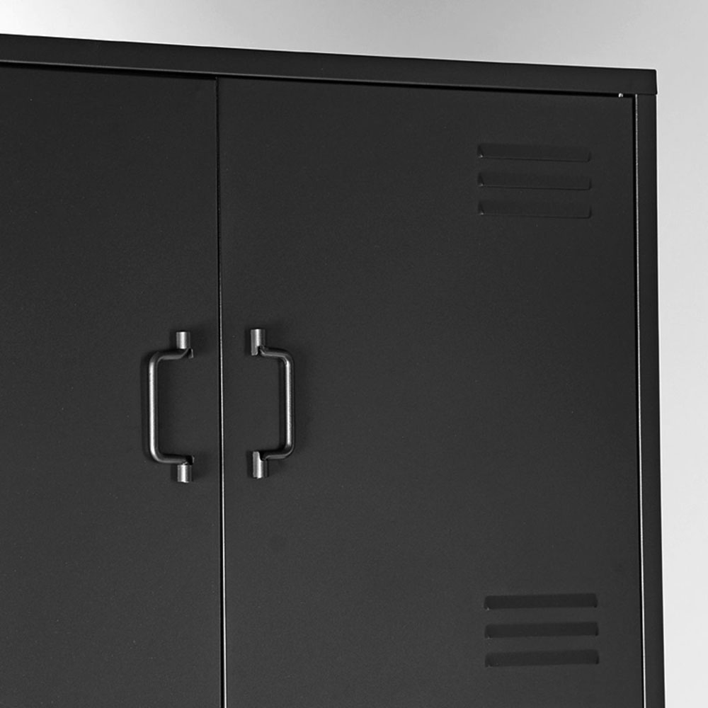 Industrie Schrank GLORA H 185 cm Metall schwarz