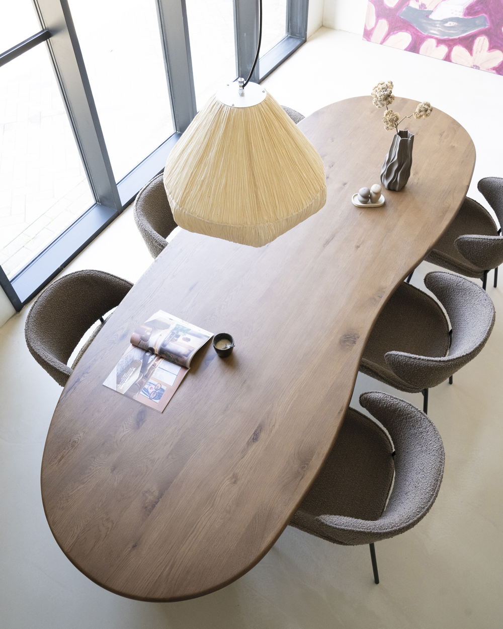 Esstisch JOSH 250 x 110 cm Eiche braun