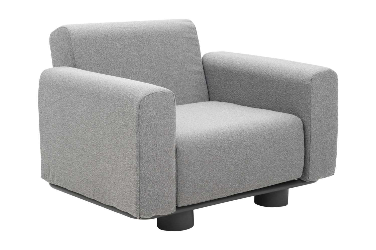 Gartensessel Lounge Sessel Bolster anthrazit 