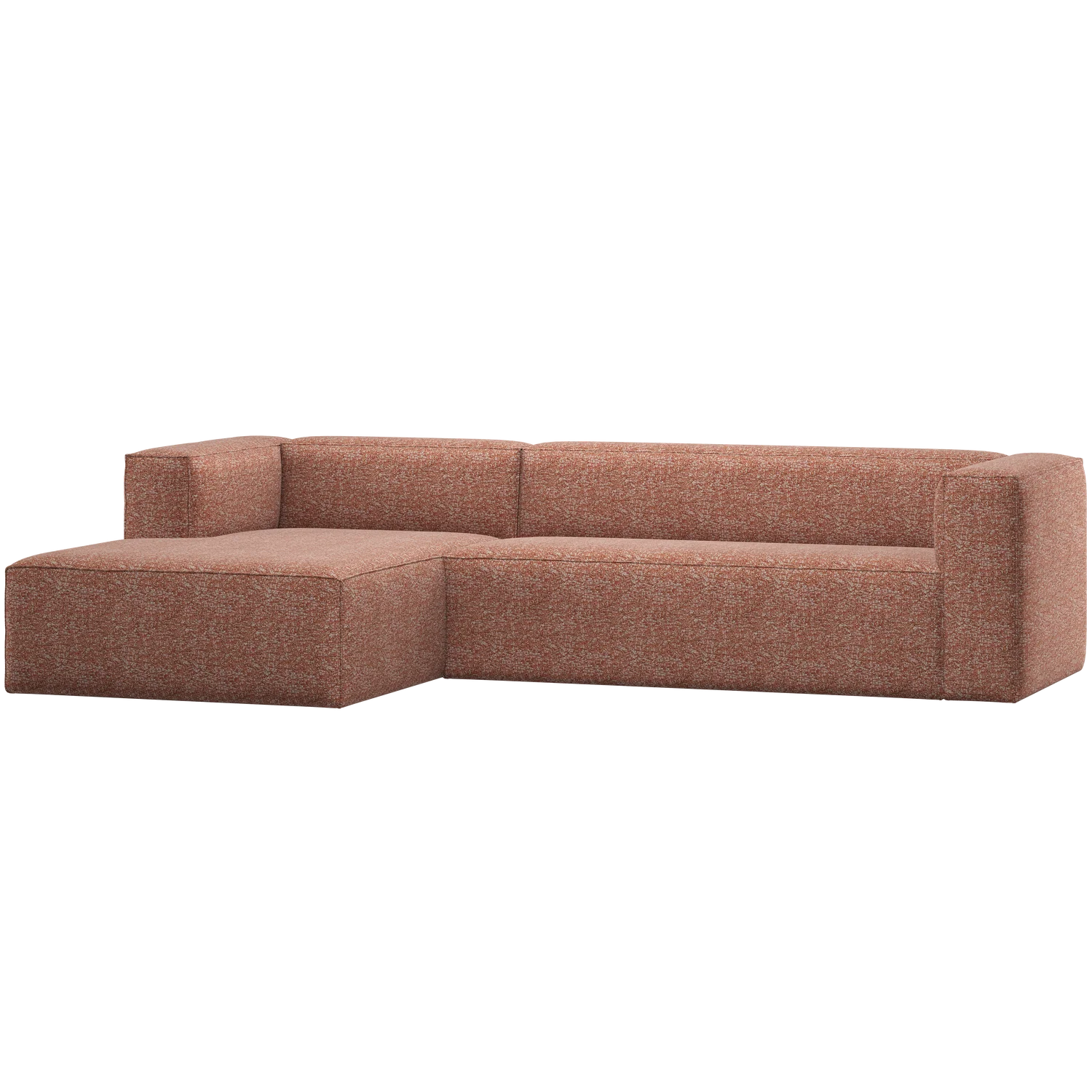 Ecksofa BEAN Melange terra Longchair links