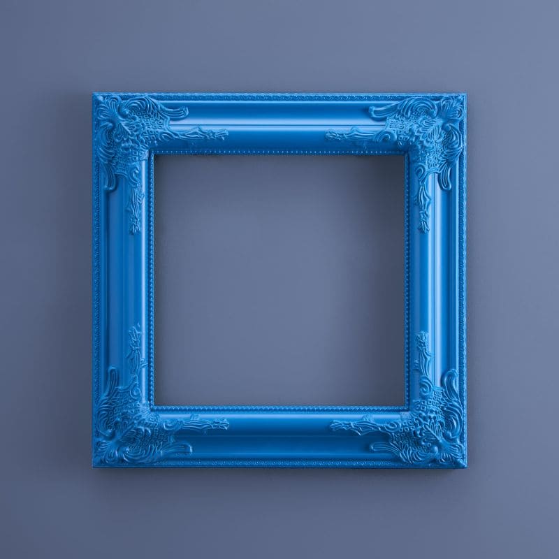 Bilderrahmen Royal Frame Rahmen Dekorahmen Holz blau