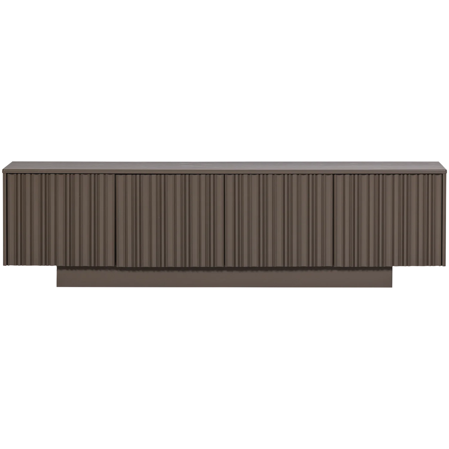 TV Möbel Lowboard NOVA 200 cm Kiefer Massivholz trüffelbraun
