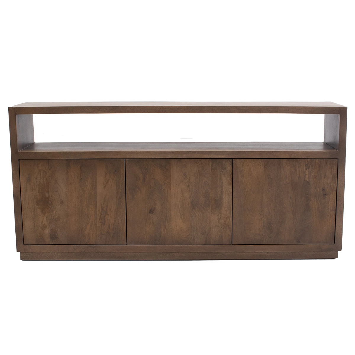 Sideboard Luxor 180 cm mit 3 Türen Kommode Mango Massivholz dunkelbraun