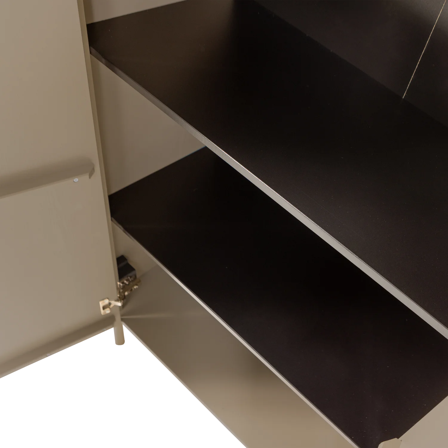 Aufbewahrungsschrank GUNNAR H 135 cm mit 2 Türen Kiefernholz schlammfarben