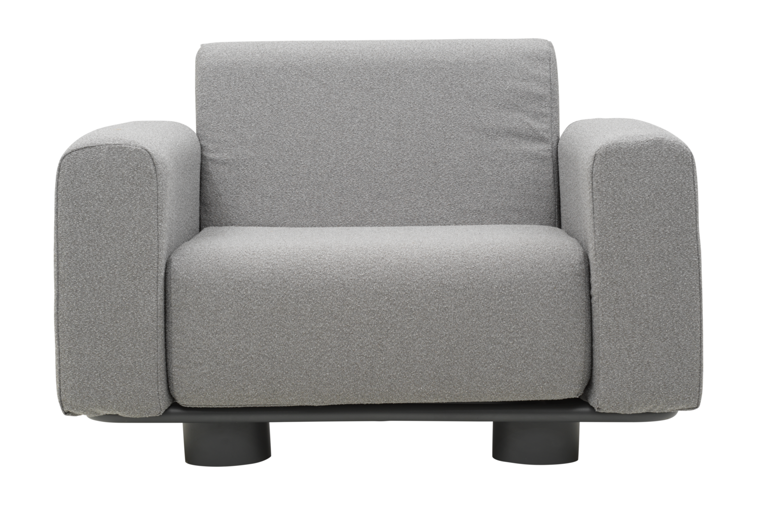 Gartensessel Lounge Sessel Bolster anthrazit 