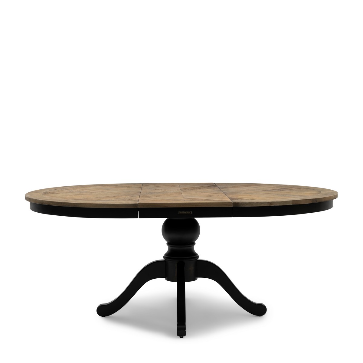 Rivièra Maison Esstisch Le Marais Braun/Schwarz rund ausziehbar 140/190 cm 