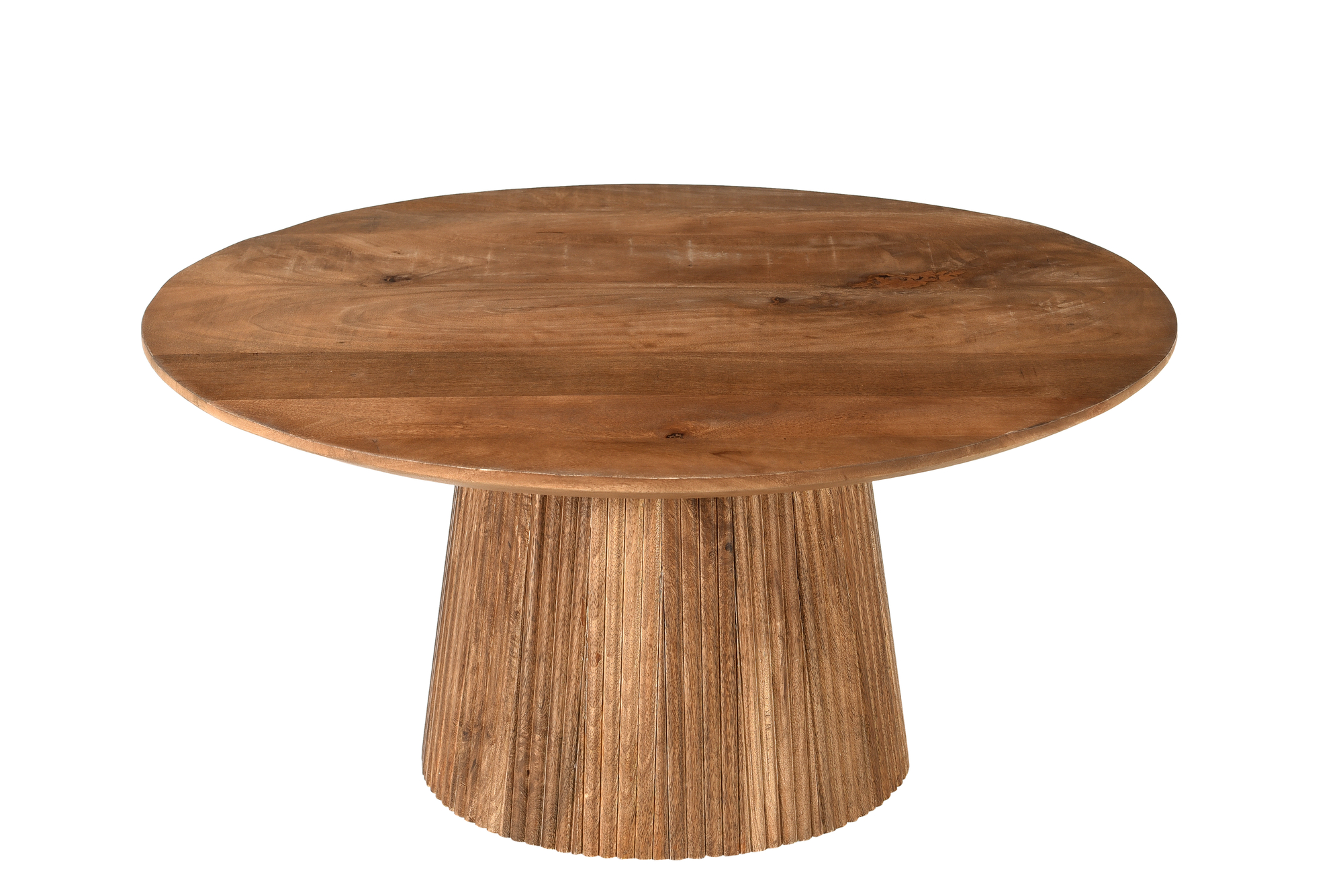 Couchtisch Salvator rund Ø 80 cm Mangholz natur