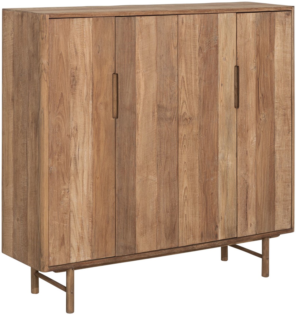 Kommode Bliss H 130 cm recyceltes Teakholz Schrank