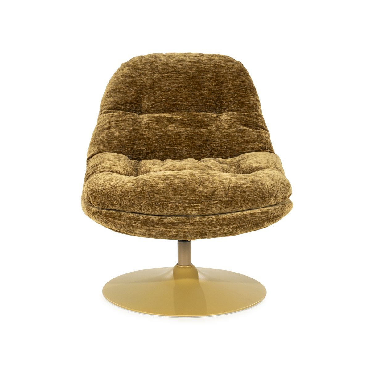BY-BOO Drehsessel Sessel drehbar Tromba senffarben