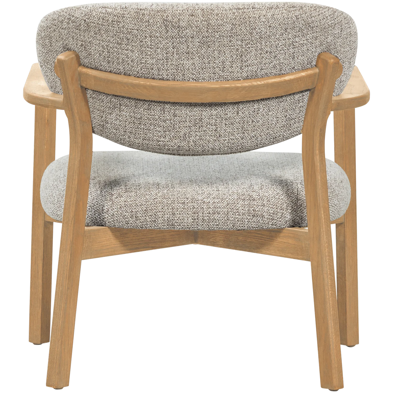 Sessel UDAR Eichenholzgestell Webstoff natur melange