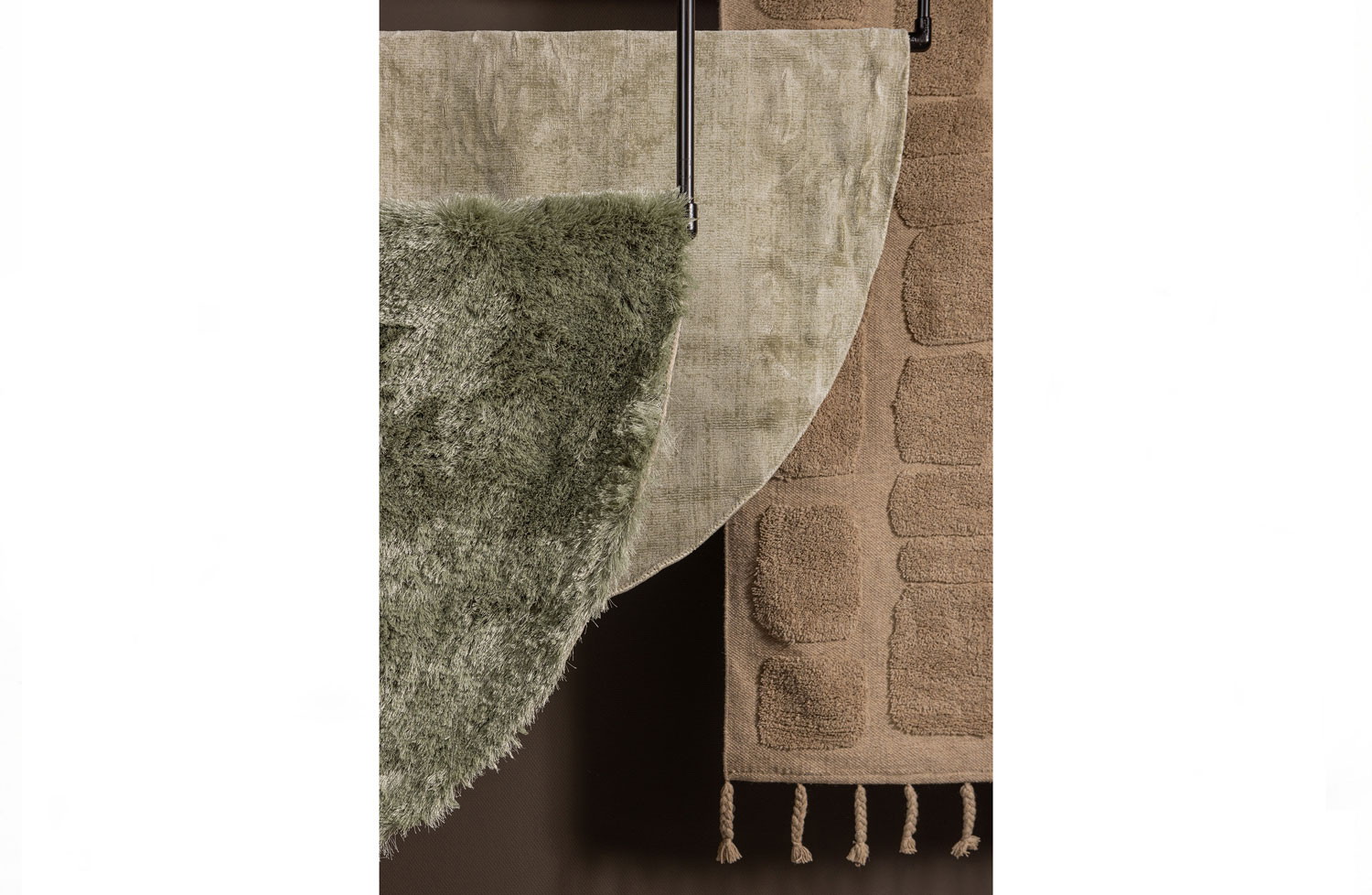 Retro Lounge Sessel Kita cream Teddy Stoff