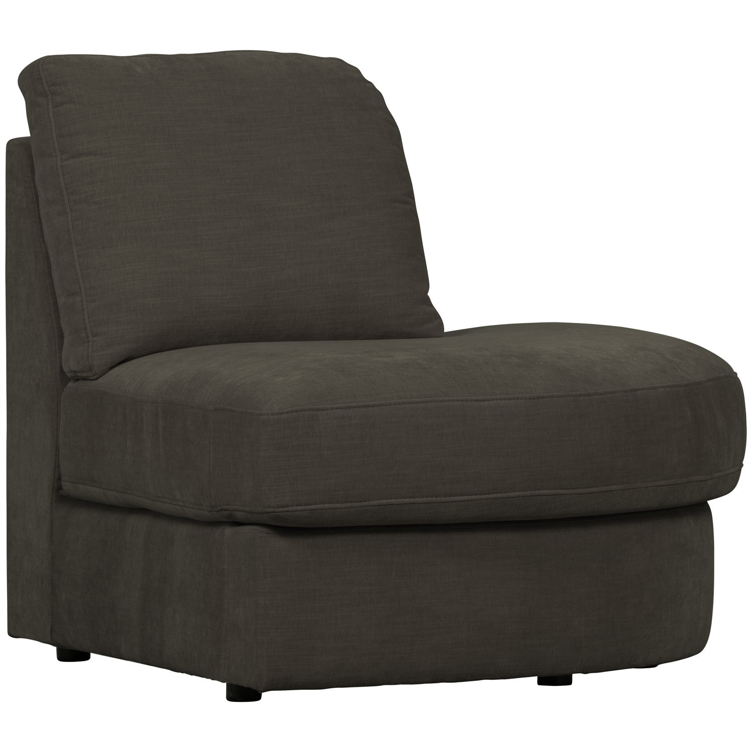 Sofaelement Eckbank FAMILY runde Ecke rechts Webstoff anthrazit