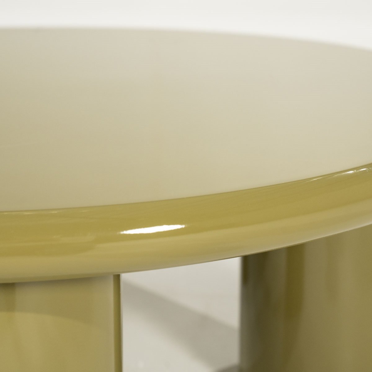 Beistelltisch Bloop Ø 80 cm MDF High Gloss grün Couchtisch