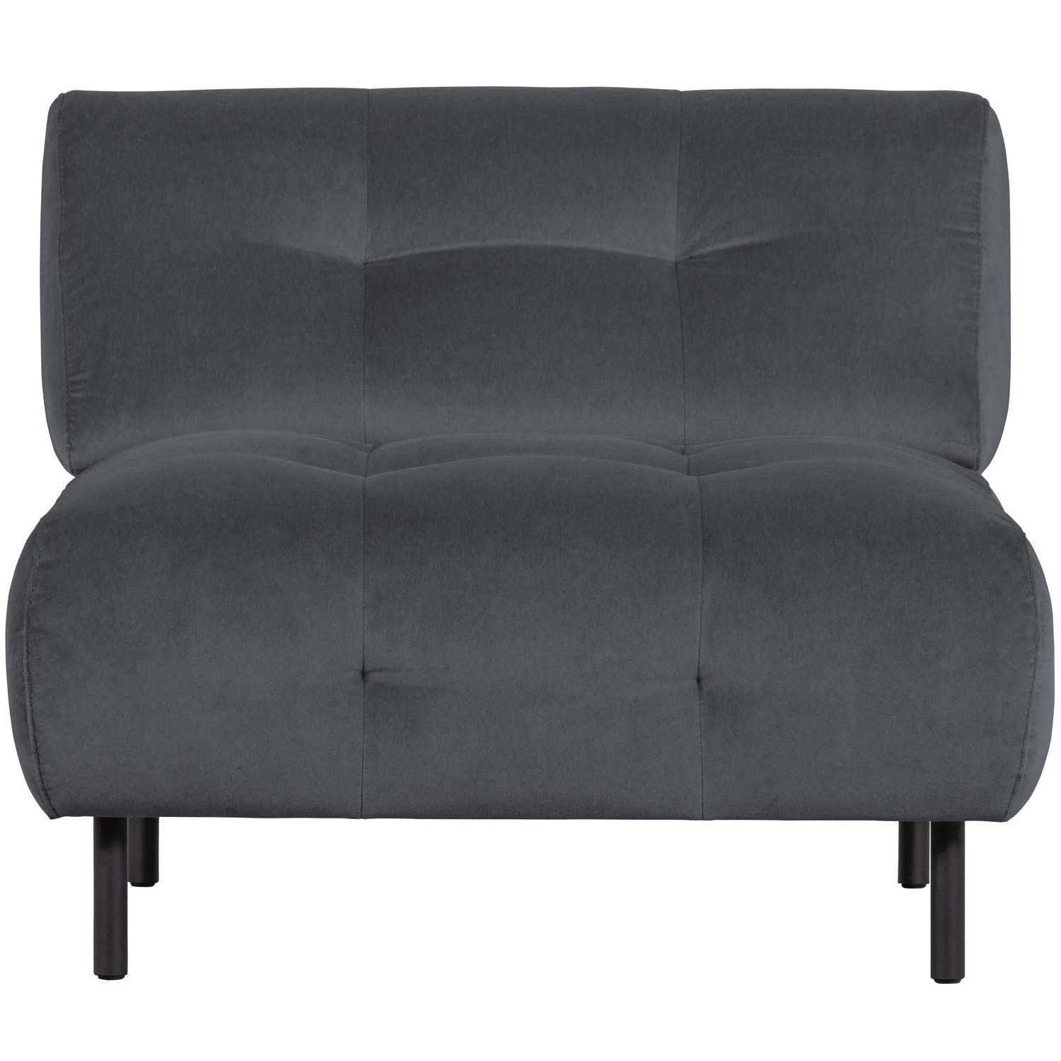 Loveseat Sessel LLOYD Samt Velvet wolke