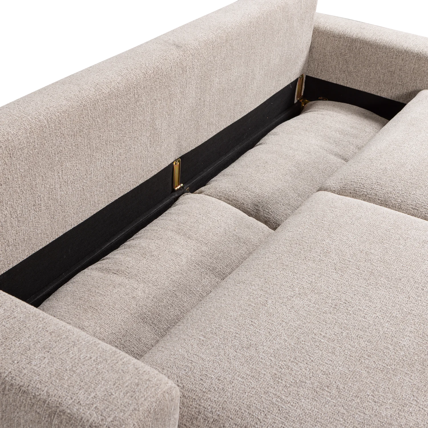 3 Sitzer Sofa NIGHT & DAY natur melange Couch Tagesbett Loungesofa Schlafsofa 