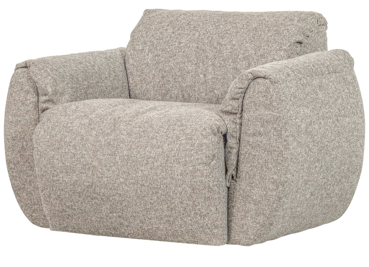 Sessel BAGGY drehbar Webstoff natur melange