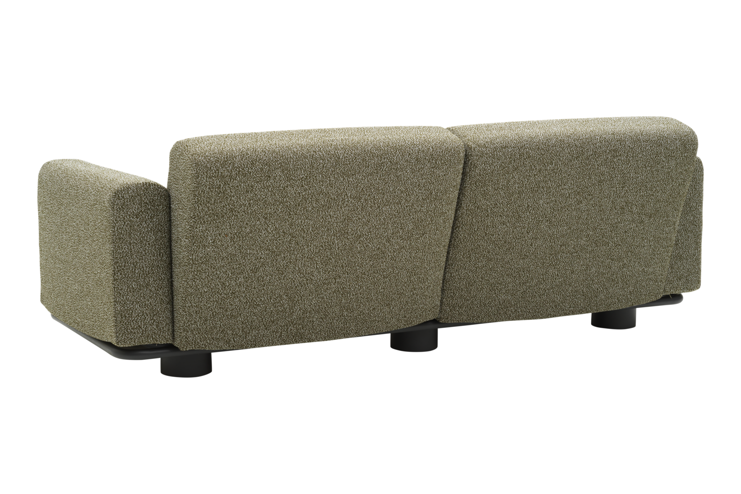 2,5 Sitzer Gartensofa Lounge Sofa Bolster Teddy grün