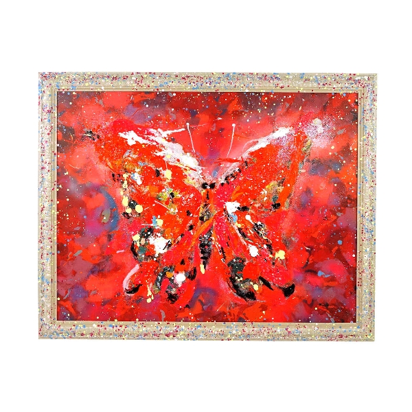 Bild Gemälde 116x146 cm BUTTERLY Acryl auf Leinwand