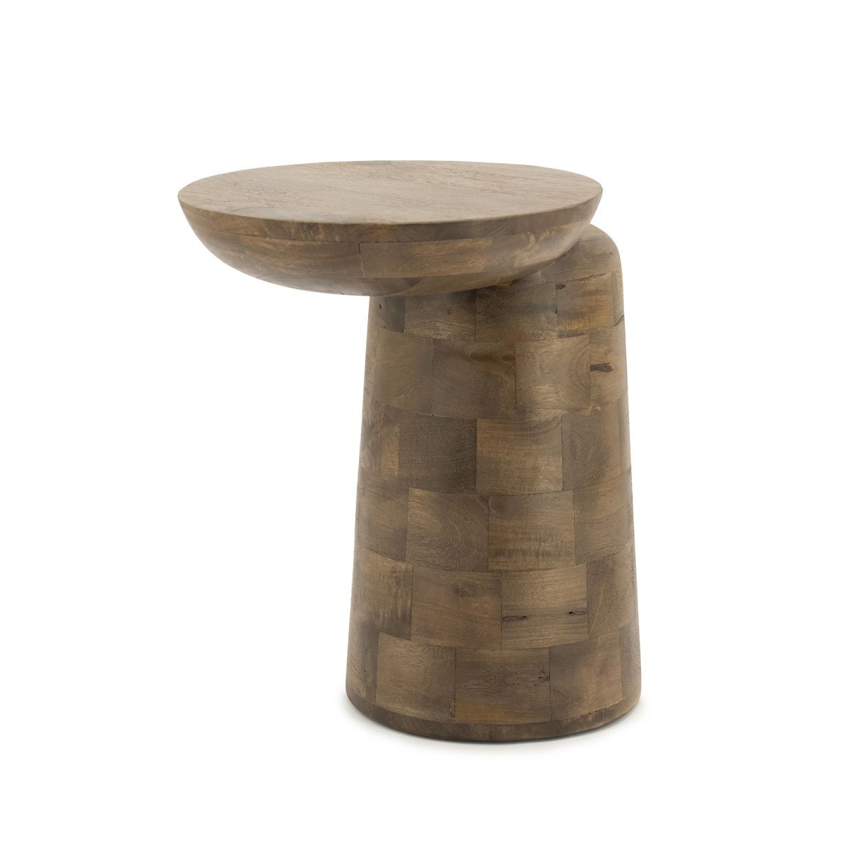 Beistelltisch Woomble H 47 cm Mango Massivholz hellbraun