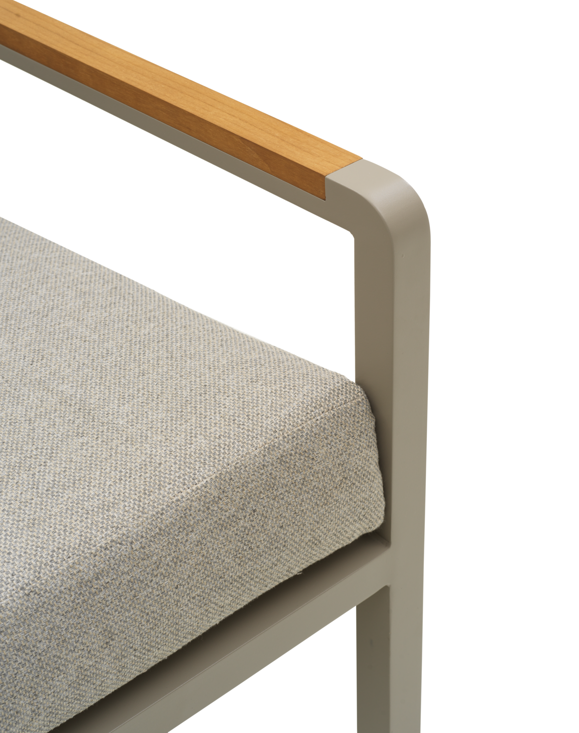 Garten Lounge Set Nova 3 Siter Sofa und 2 Sessel Aluminium khaki