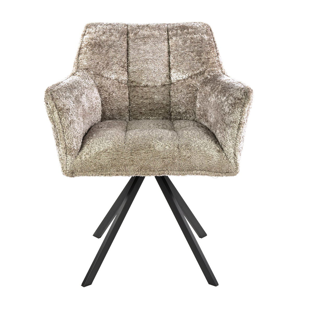 2er Set Armlehnstuhl Fino drehbar Savelle sandfarben