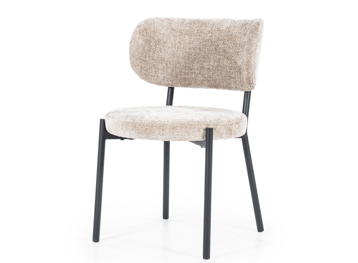 2er Set Esszimmerstuhl Stuhl Oasis Bezug taupe