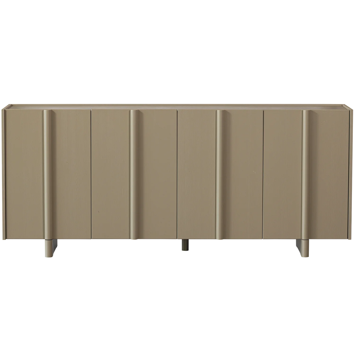 Sideboard BASU 200 cm mit 4 Türen Kiefernholz schlammfarbe Kommode