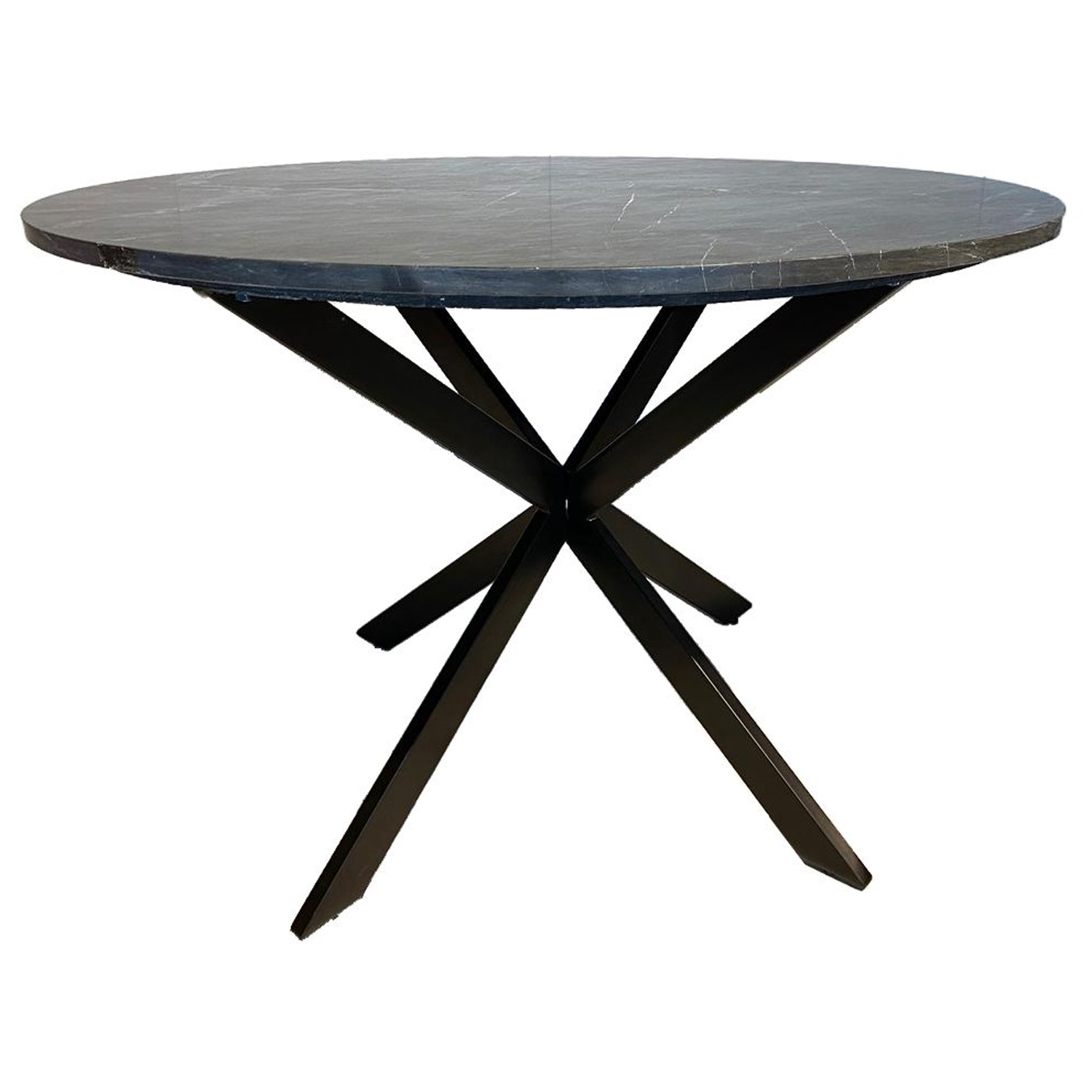 Esstisch Marmor rund Ø 110 cm schwarz