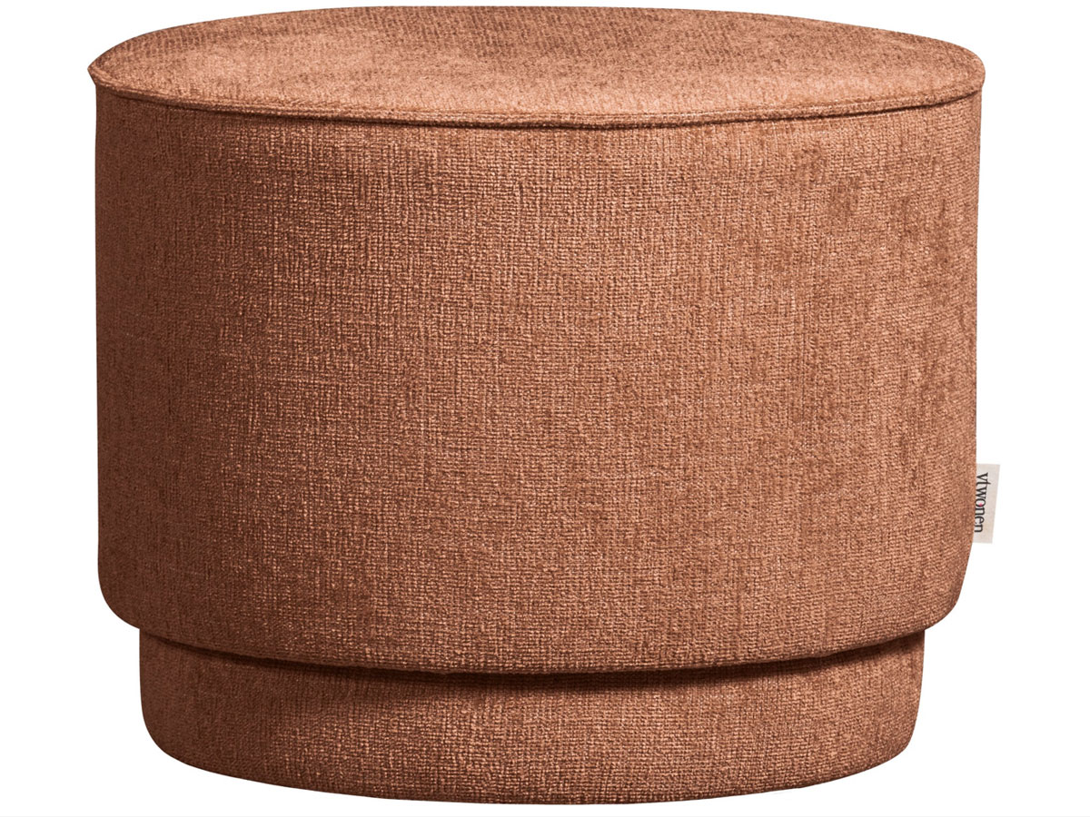 Pouf PEARL XL Ø 40 cm Hocker Sitzhocker rust melange