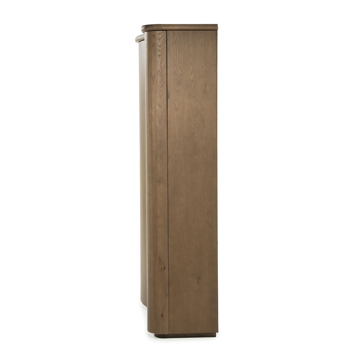 Highboard Josh mit 2 Türen Eiche Holz Furnier dunkelbraun